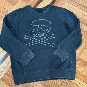 Boys Black Skull Sweatshirt